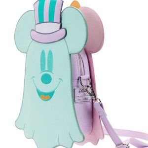 Loungefly Pastel Ghost Mickey and Minnie Crossbody